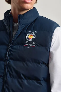 Chaleco acolchado azul marino modelo Escudo España