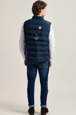 Chaleco acolchado azul marino modelo Escudo España