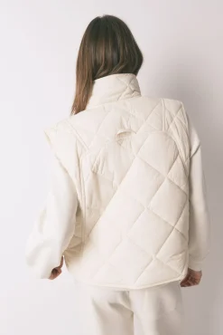 Chaleco acolchado blanco