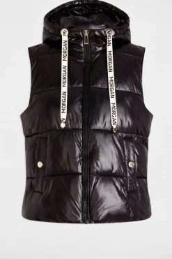 Chaleco acolchado efecto vinilo