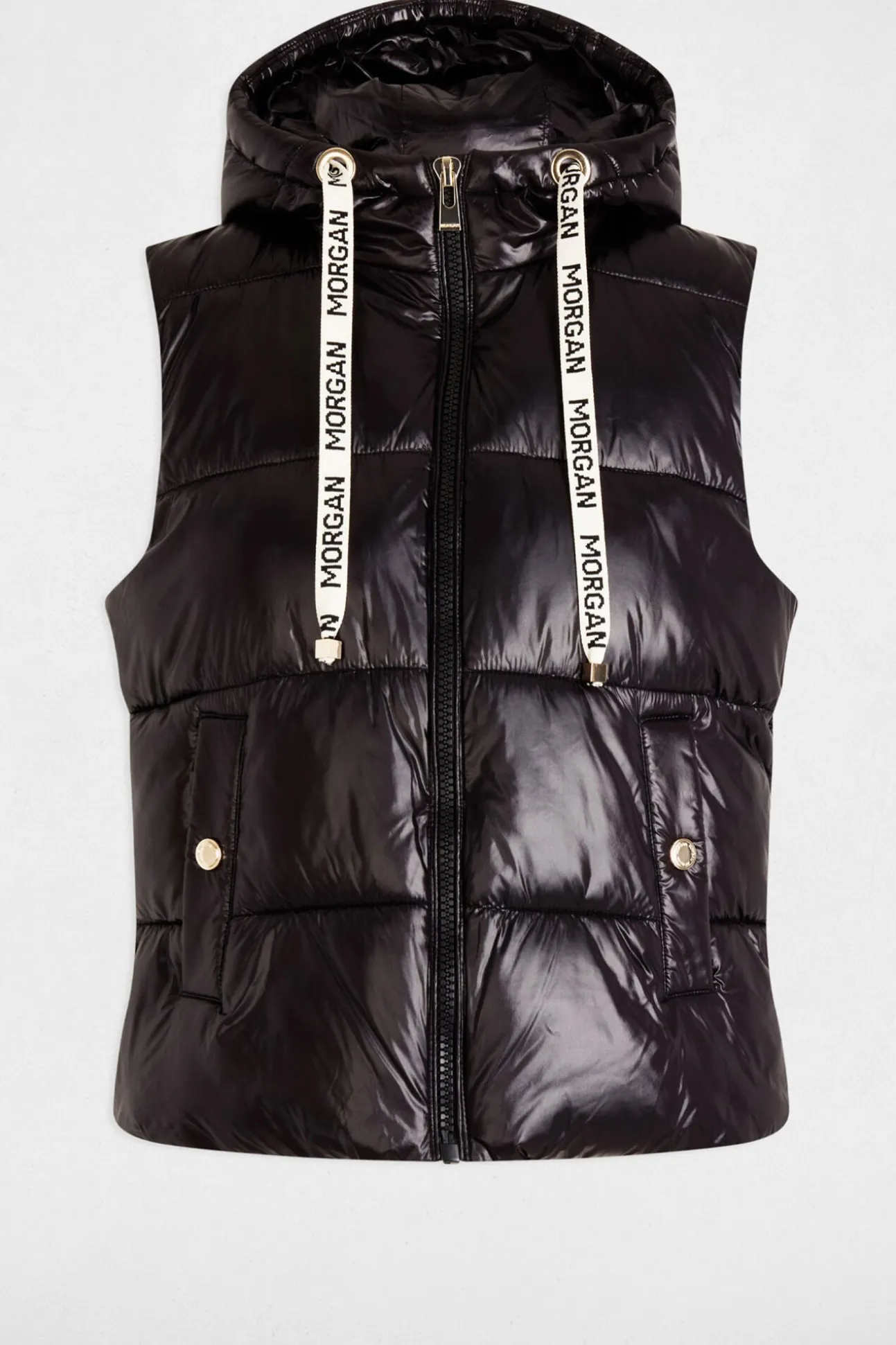 Chaleco acolchado efecto vinilo