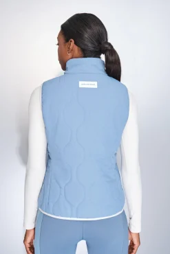 Chaleco acolchado forrado azul