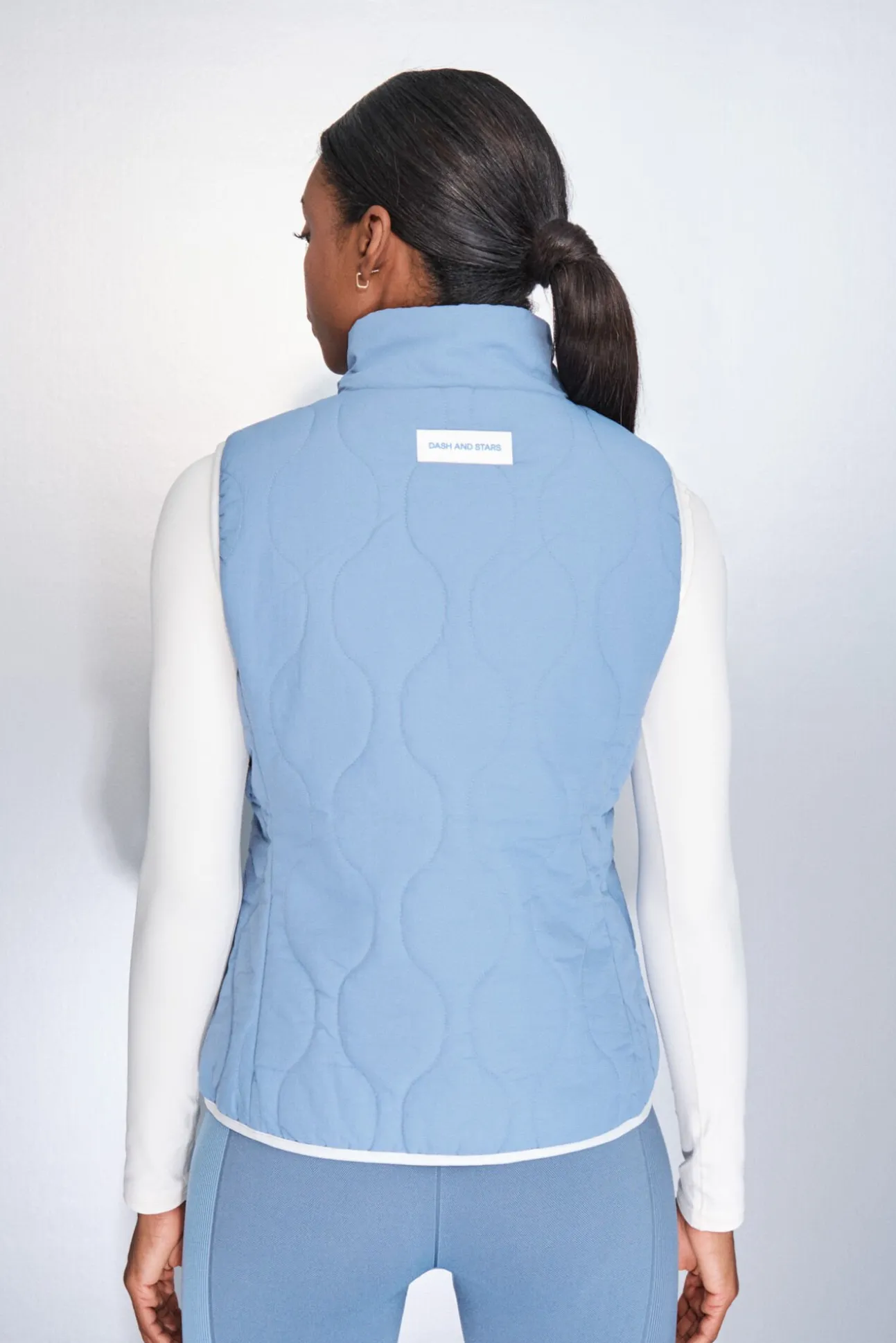 Chaleco acolchado forrado azul