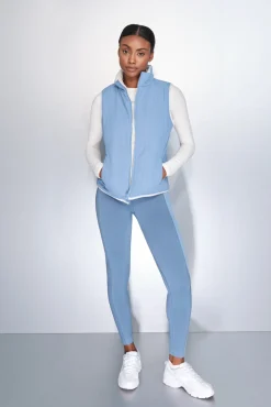 Chaleco acolchado forrado azul