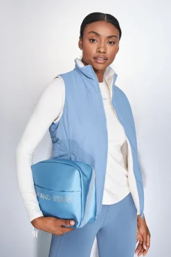 Chaleco acolchado forrado azul