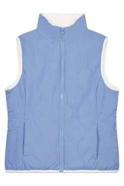 Chaleco acolchado forrado azul