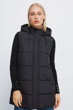 Chaleco capucha poliéster reciclado