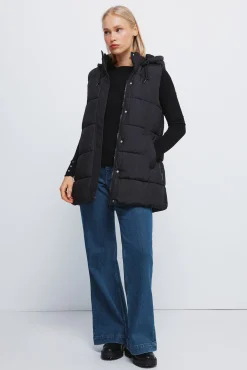 Chaleco capucha poliéster reciclado