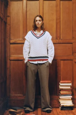 Chaleco contraste canalé