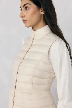 Chaleco corto peplum