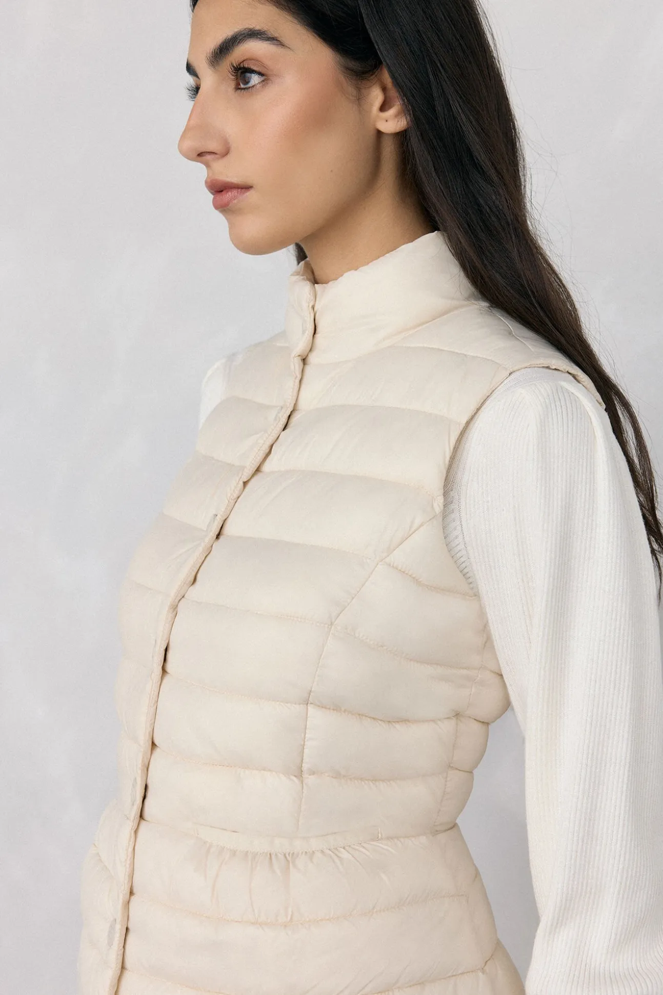 Chaleco corto peplum