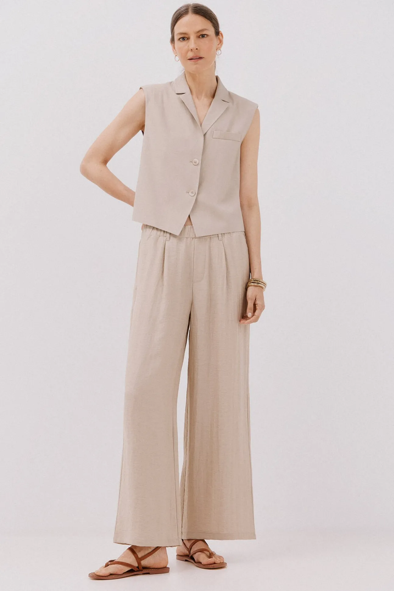 Chaleco de cuello solapa