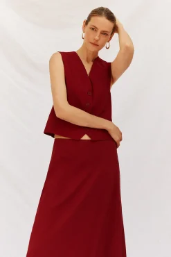 Chaleco de escote pico