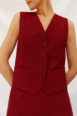 Chaleco de escote pico