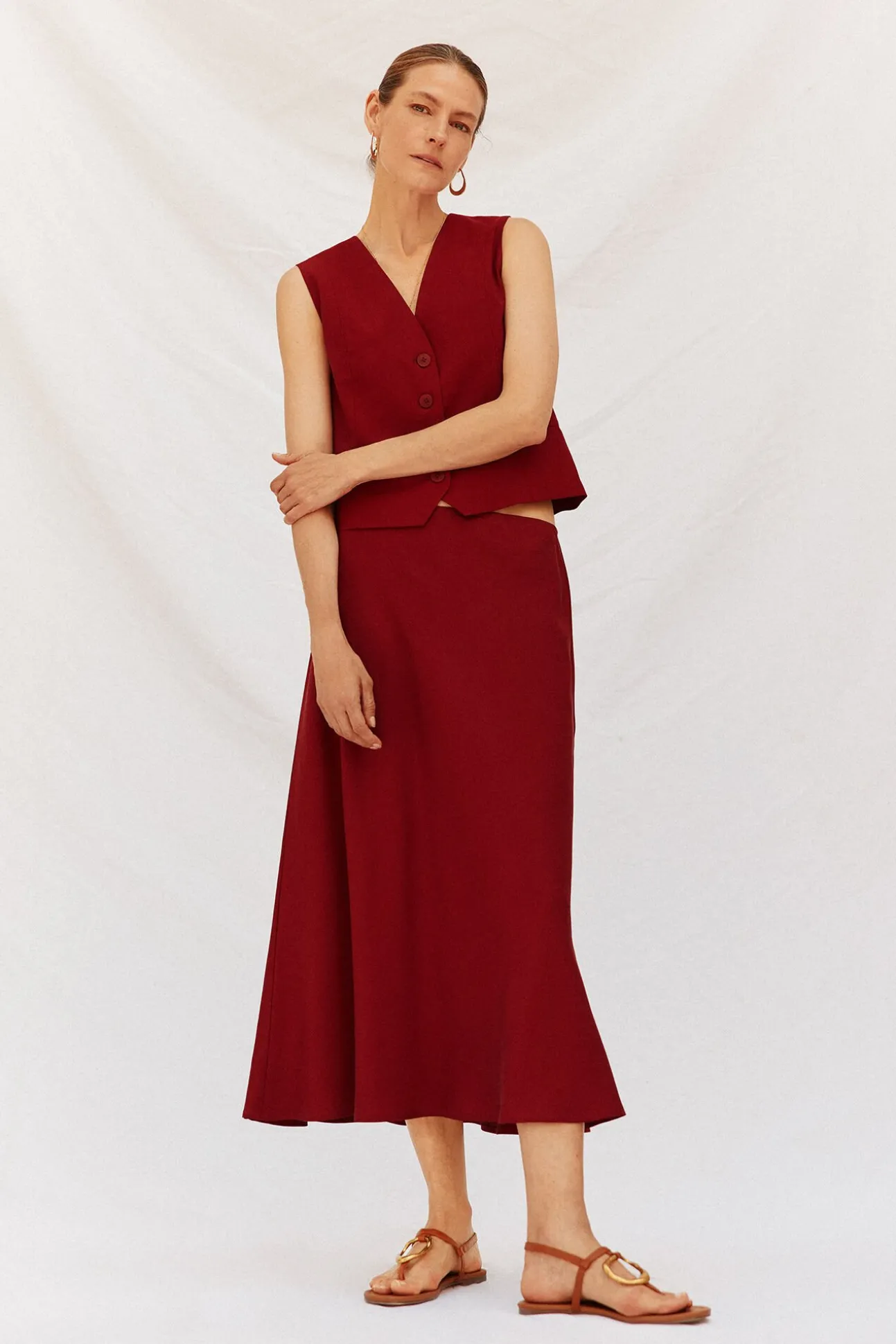 Chaleco de escote pico