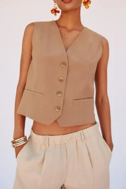 Chaleco de escote pico