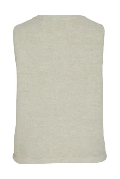 Chaleco de punto con botones joya