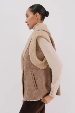 Chaleco efecto doble faz