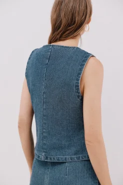 Chaleco en denim