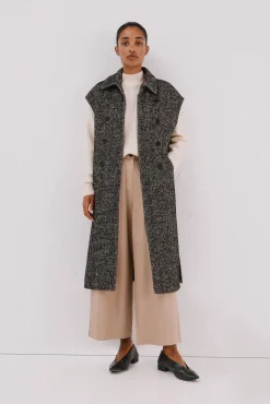 Chaleco largo botones