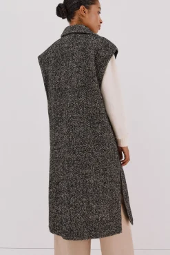 Chaleco largo botones