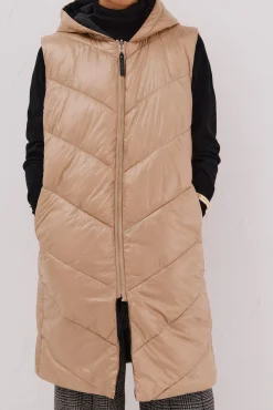 Chaleco largo reversible