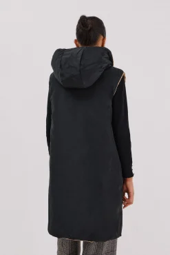 Chaleco largo reversible