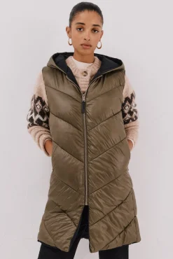 Chaleco largo reversible