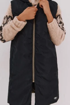 Chaleco largo reversible