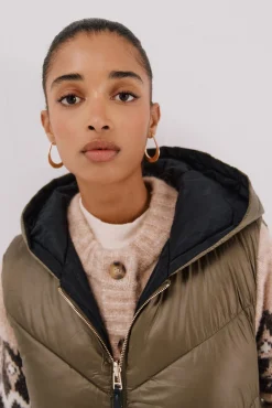 Chaleco largo reversible