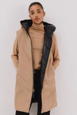 Chaleco largo reversible