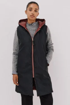 Chaleco largo reversible
