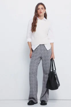 Chaleco punto trenzas