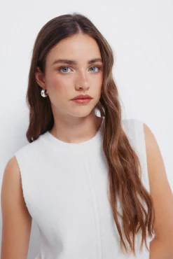 Chaleco punto trenzas