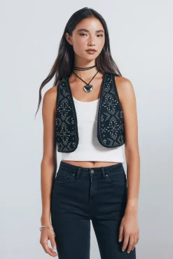 Chaleco tachas metálicas