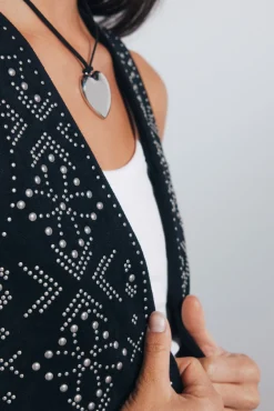 Chaleco tachas metálicas