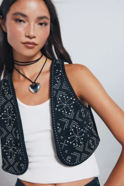 Chaleco tachas metálicas