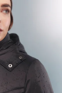 Chaqueta acolchada capucha pelo Sorona Aura