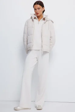 Chaqueta acolchada capucha poliéster reciclado