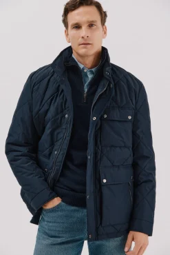 Chaqueta acolchada rombo