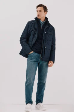 Chaqueta acolchada rombo