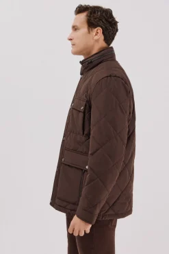 Chaqueta acolchada rombo