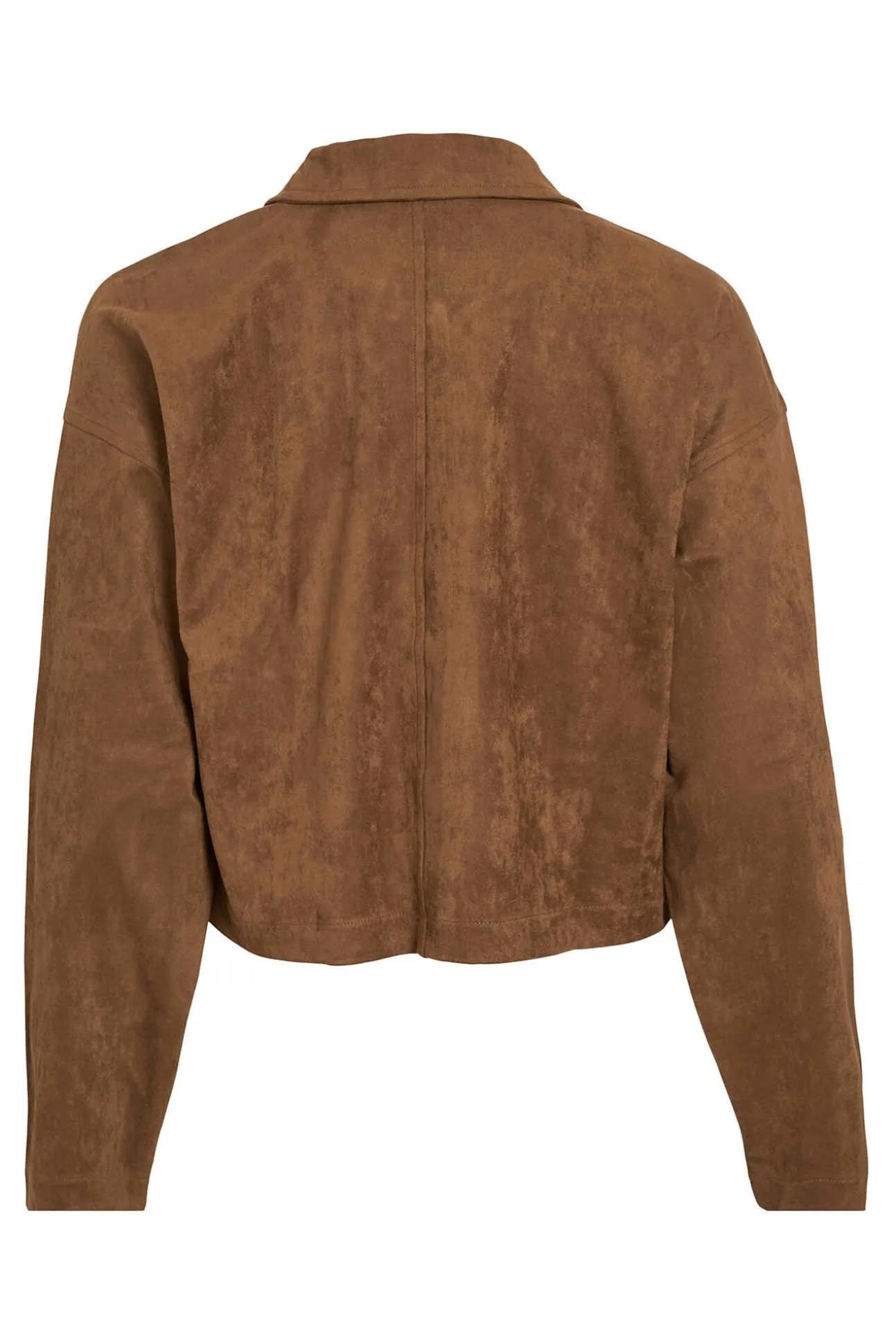 Chaqueta antelina abotonada