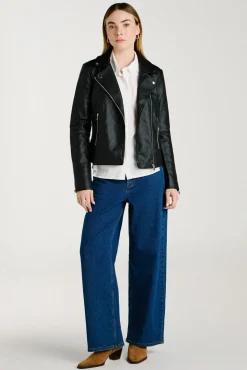 Chaqueta biker polipiel