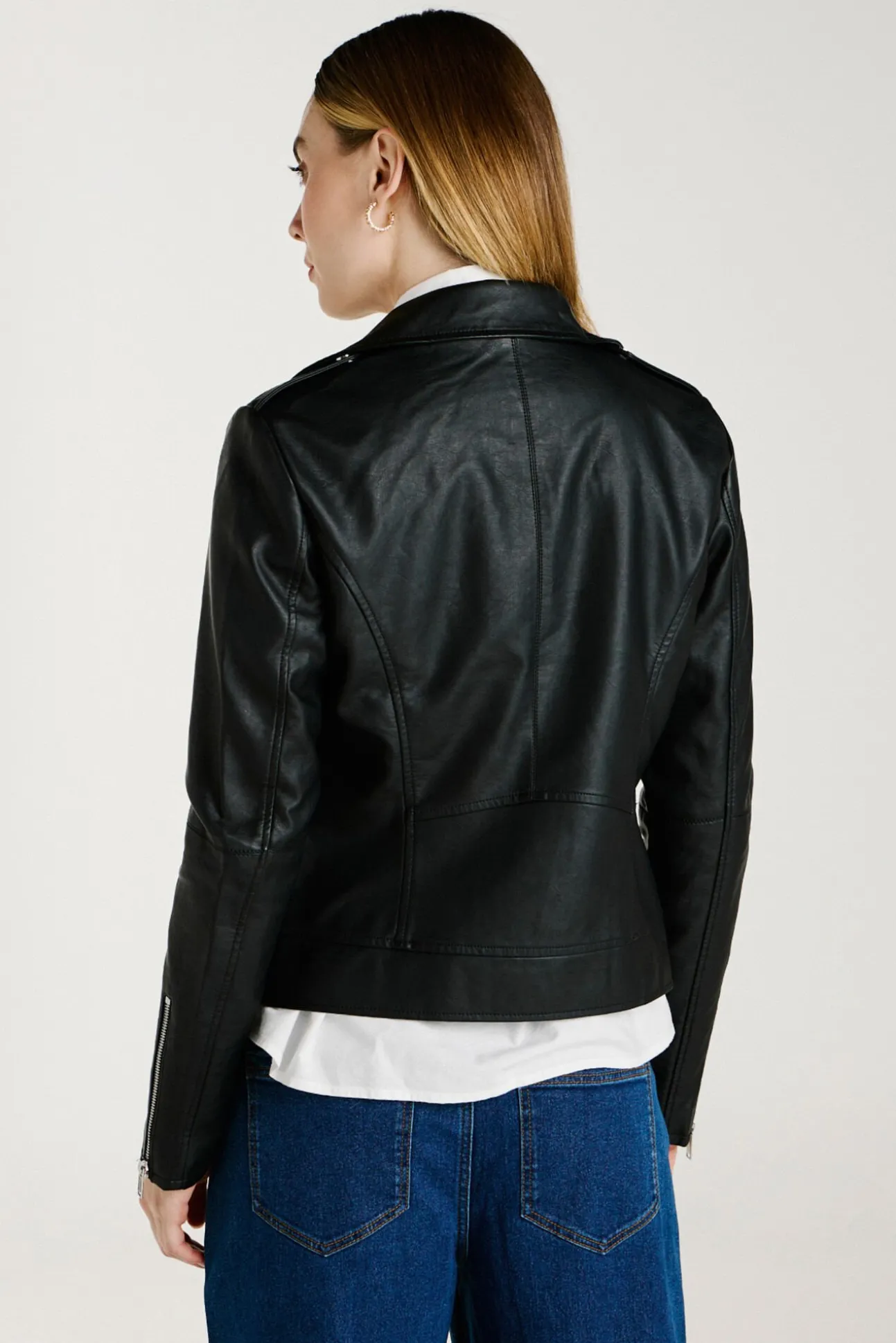 Chaqueta biker polipiel
