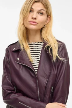 Chaqueta biker polipiel