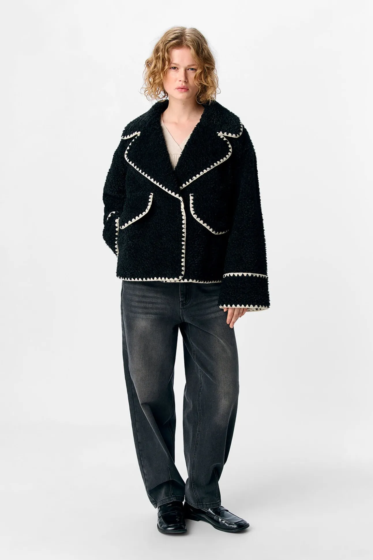 Chaqueta borreguillo sintético