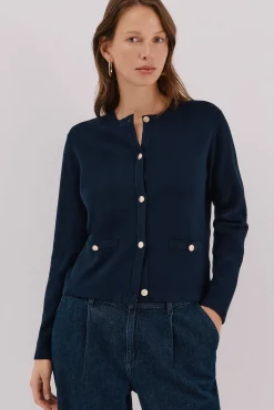 Chaqueta básica punto