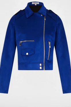 Chaqueta corta antelina