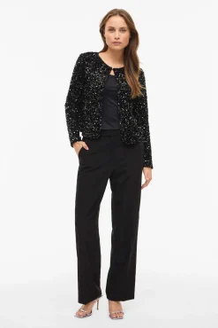 Chaqueta corta con lentejuelas